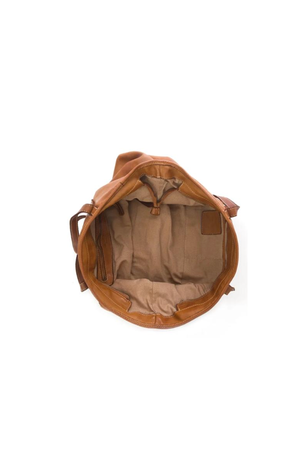 Monaco Washed Leather Shopper Bag - Zip Tote