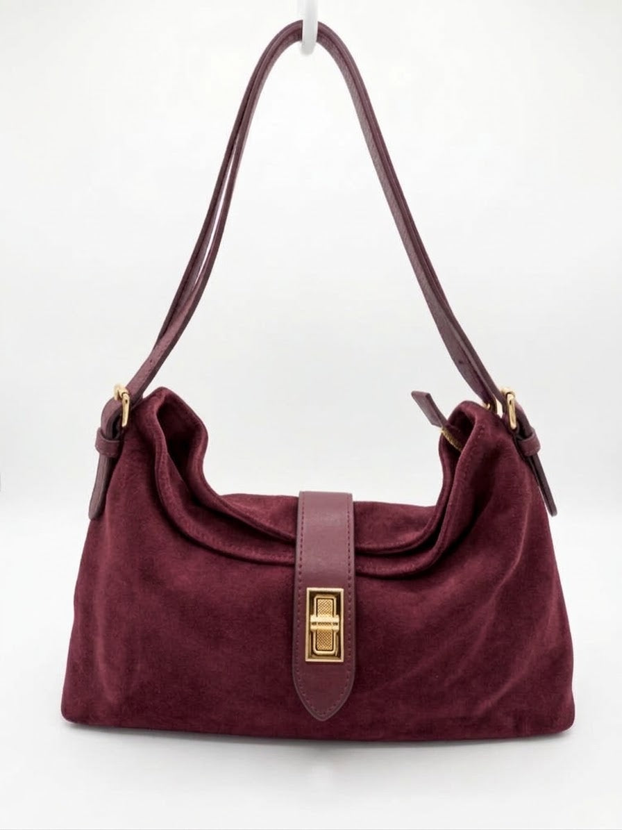 Milano Elegant Suede shoulder & Crossbody Bag - Maximus